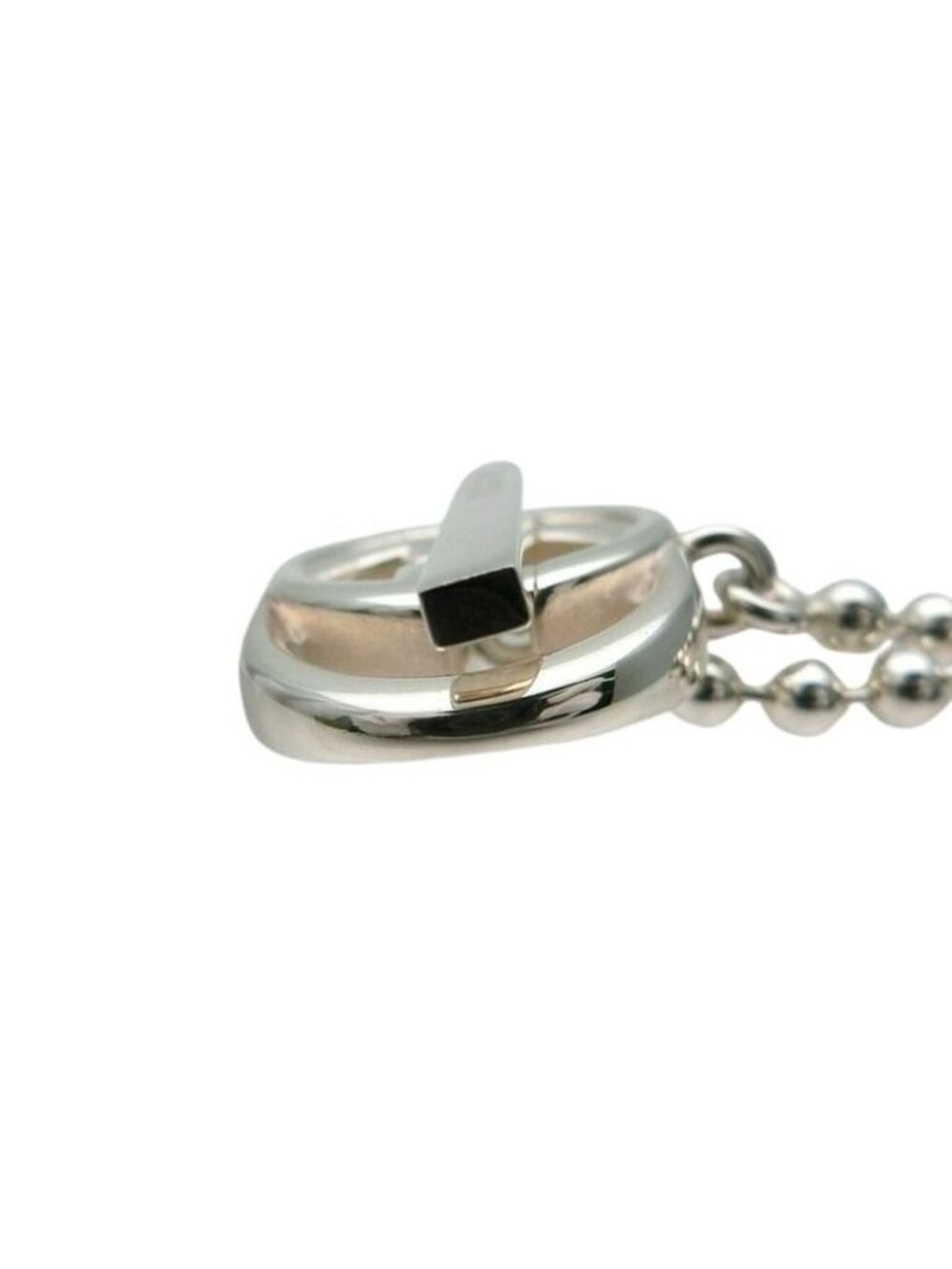 Gucci Necklace Interlocking Ball Chain Silver Choker - Picture 4 of 8